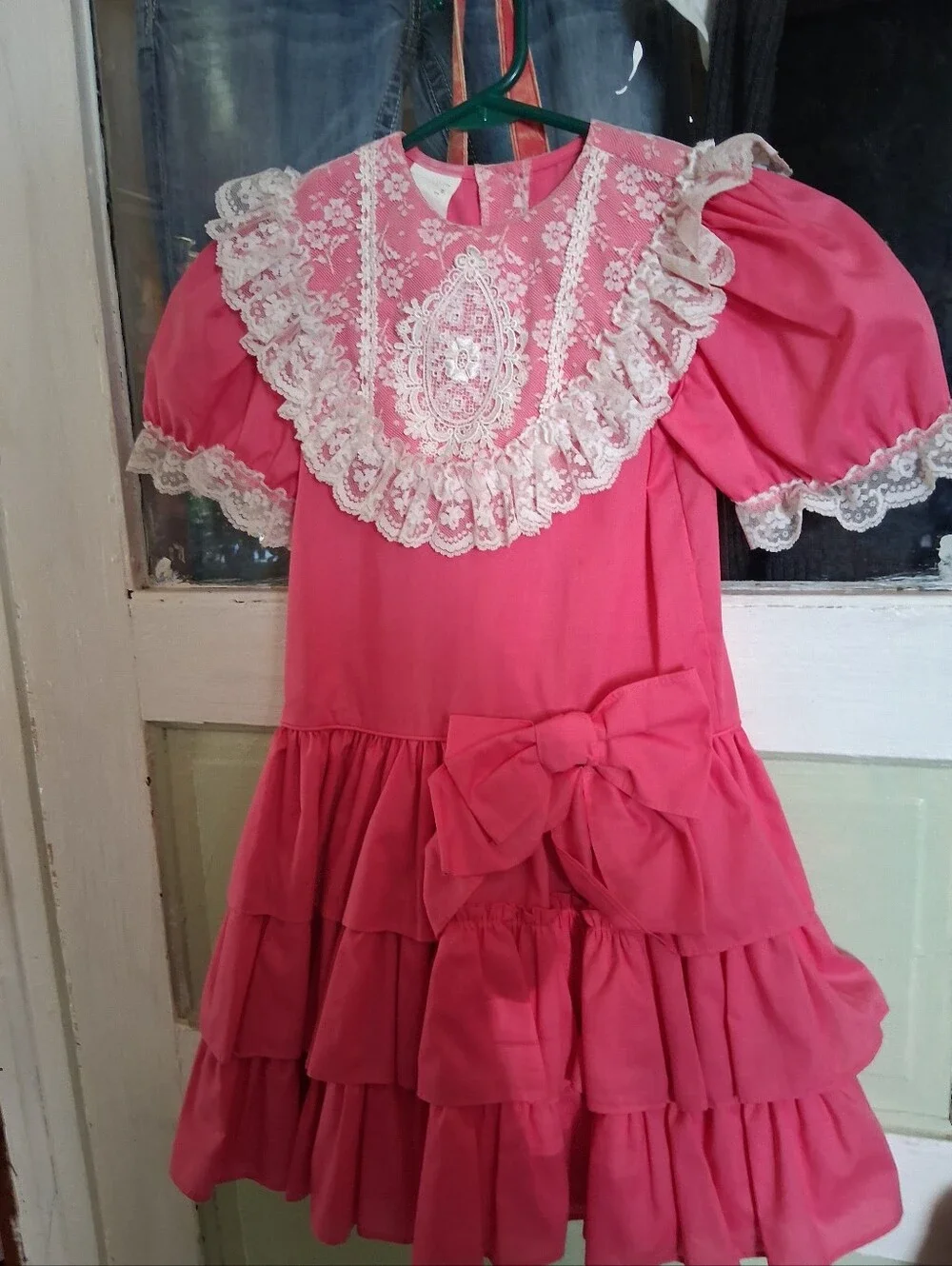 Ralph Lauren Pink Lace Overlay Dress